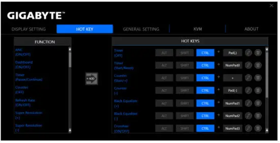 GIGABYTE M27Q 27 Inch 170Hz 1440P KVM Gaming - HOT KEY