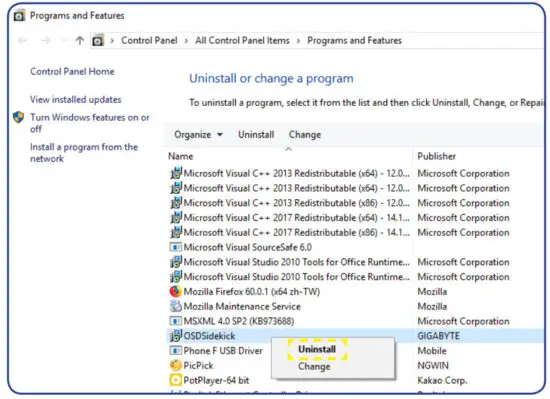 GIGABYTE M27Q 27 Inch 170Hz 1440P KVM Gaming - Uninstalling the Software 3