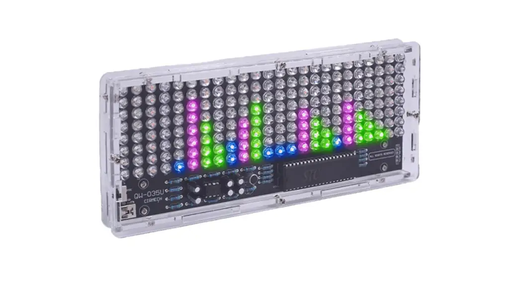 Icstation Gy20028 5-color Led Music Spectrum Display Diy Kit Instruction Manual