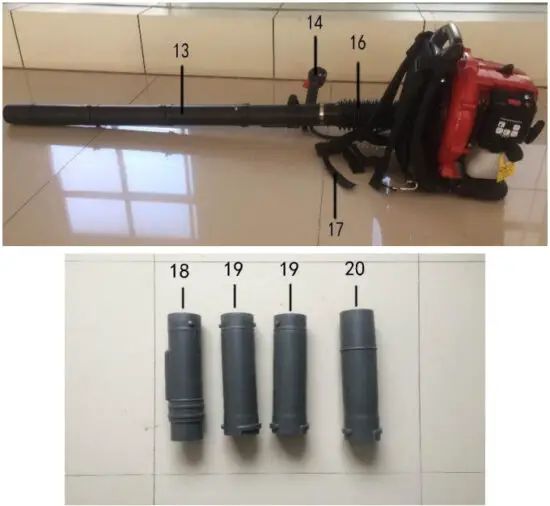 XPOtool 61956 Petrol Backpack Leaf Blower - Fig