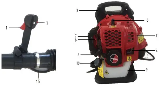 XPOtool 61956 Petrol Backpack Leaf Blower - Parts