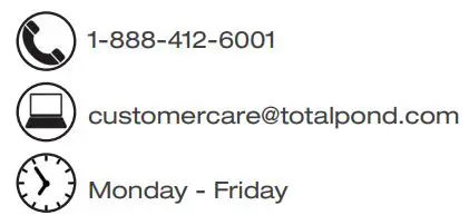 TotalPond 52301 UV Pond Clarifier Instruction Manual - Questions, problems, missing parts