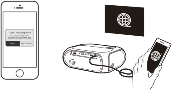 bol com T7 720P Same Screen Portable Projector - Fig 23