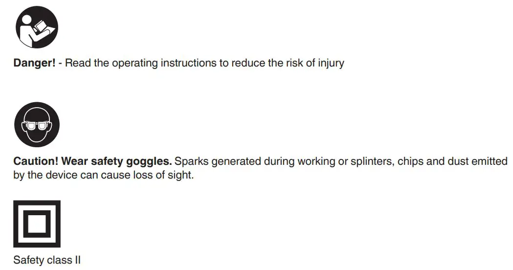 Einhell TC-GG 30 Hot Glue Gun Instruction Manual - Safety icon