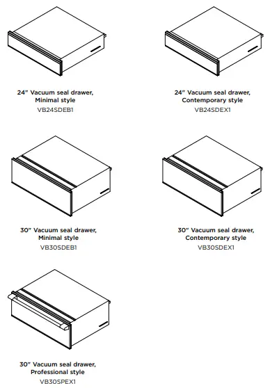 Fisherpaykel VB24SDEB1 VACUUM SEAL DRAWER-fig2