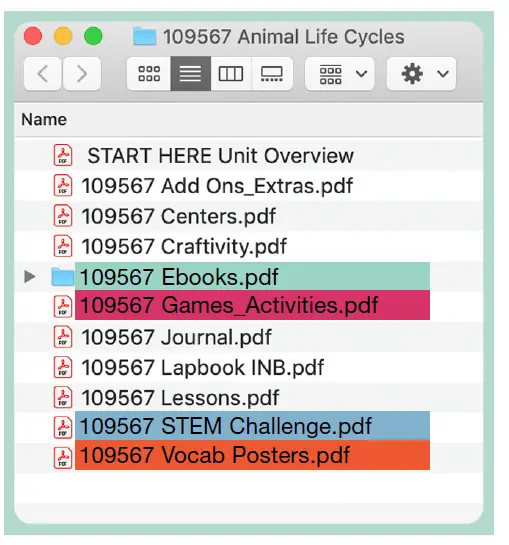 Carson Dellosa CD-109567 In a Flash Animal Life Cycles Flash Drive Grade K-2 FIG 33