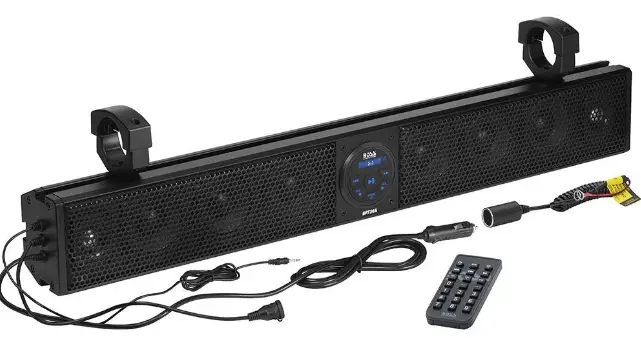 BOSS AUDIO BRT36A Weatherproof 36 Inch IPX5 Rated ATV or UTV Sound Bar Audio System