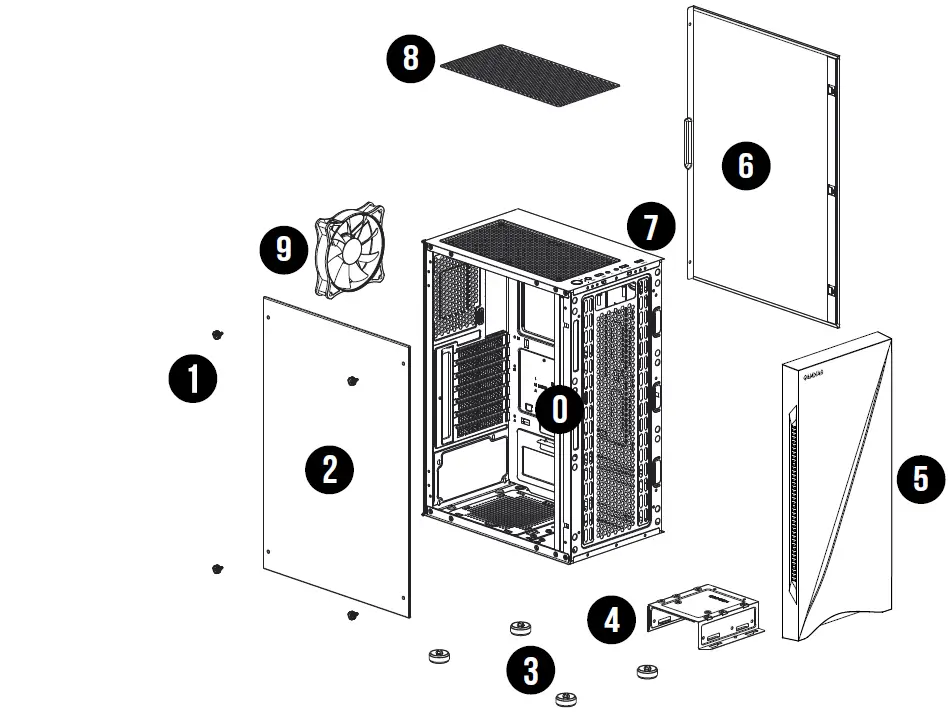 argus E5 Mid Tower Case-FIG1