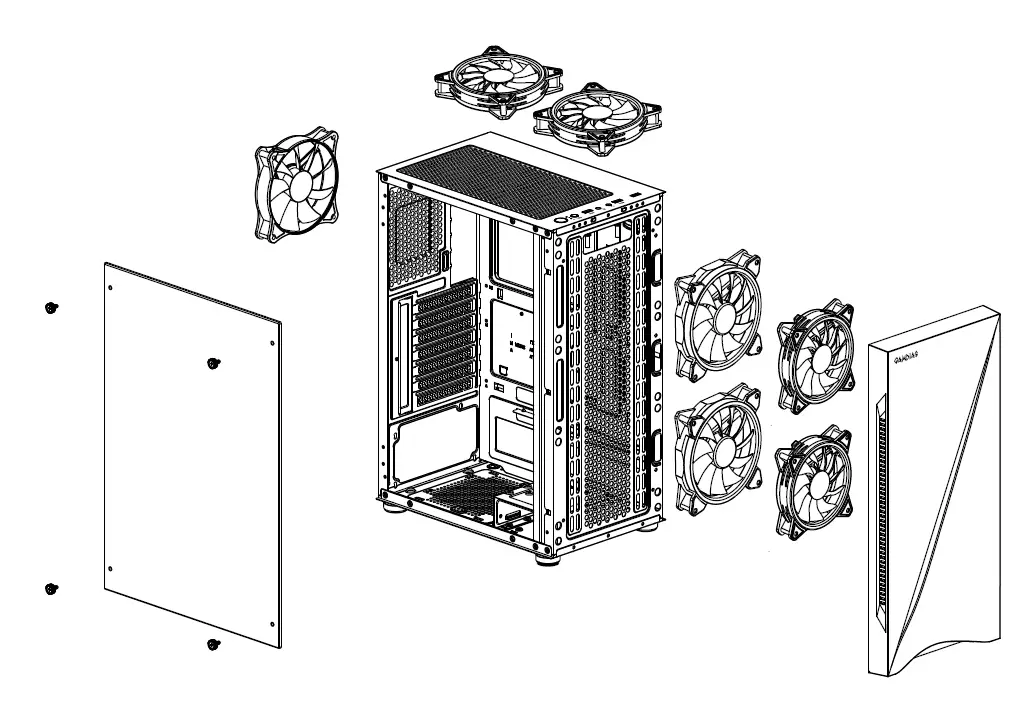 argus E5 Mid Tower Case-FIG7