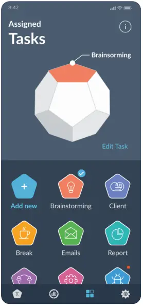 TIMEFLIP2 Human-Friendly Time Tracker 1 Assign Tasks