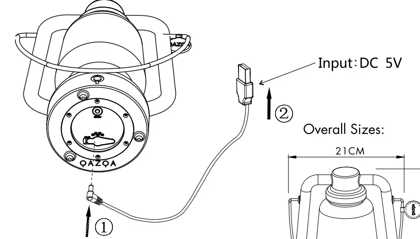 QAZQA 95006 Storm TL Table Lamp 1