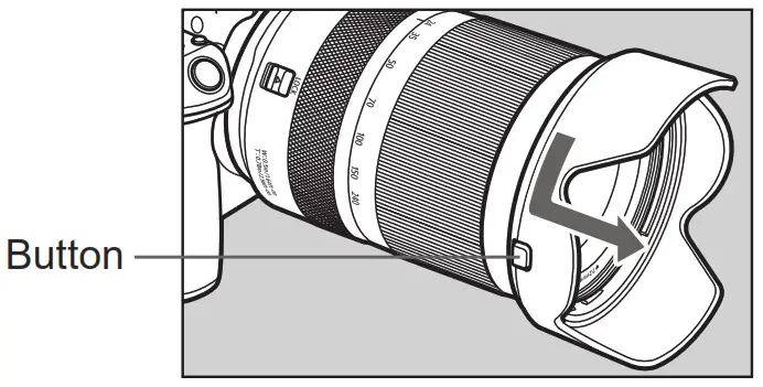 Canon RF 24-240mm F4-6.3 IS USM Lens - Detaching the Hood