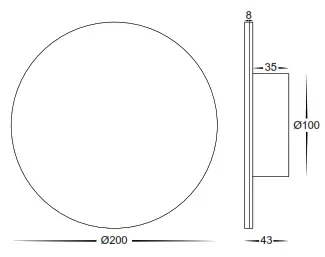 HAVIT Lighting HV3592RGBW WHT Halo RGBW LED Wall Light - fig