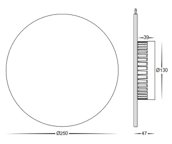 HAVIT Lighting HV3592RGBW WHT Halo RGBW LED Wall Light - fig1