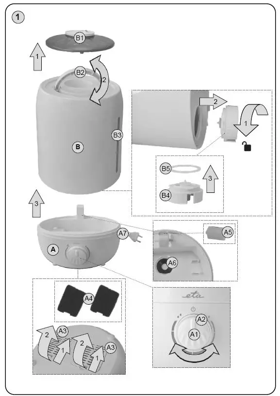 eta-Airco-0629-Ultrasonic-Humidifier-fig-1