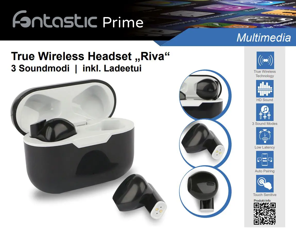 Fantastic prime True Wireless Headset „Riva“ 3 Soundmodi User Manual