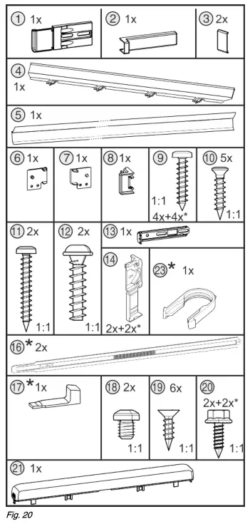 LIEBHERR HRB 1120 24-Inch Refrigerator Column - Fig. 20