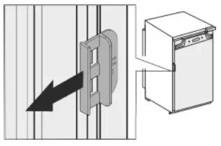 LIEBHERR HRB 1120 24-Inch Refrigerator Column - transport lock