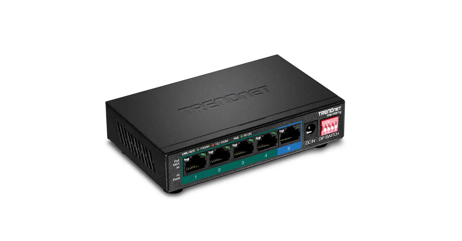 Trendnet Tpe-tg51g 5 Port Gigabit Poe+ Switch Instructions