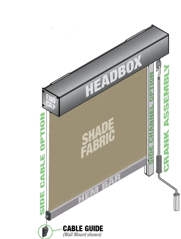 DRAPER EXT FLEX CRN Exterior Outdoor Crank 01