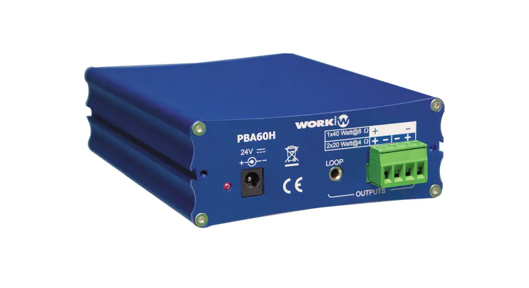Work Pro Pba 60h 1000v Amplifier User Manual