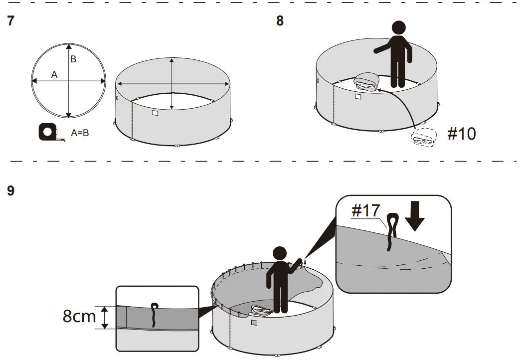 Bestway 56385E Hydrium 15 Feet x 48 Inch Round Steel Wall Above Ground Pool Set Owner's Manual - How to use