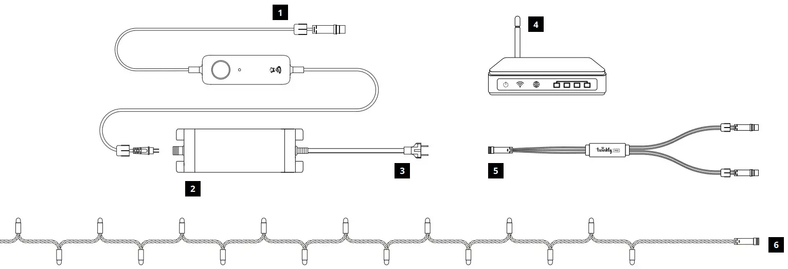 twinkly WI FI Power Line Controller - setup requirements