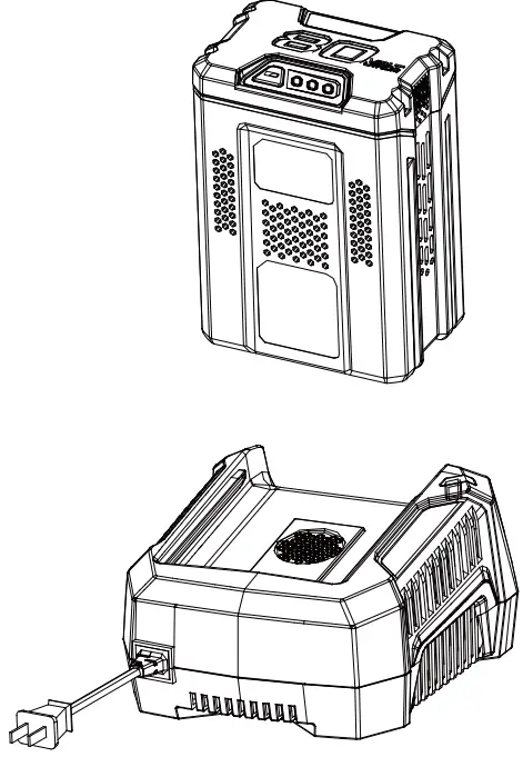 greenworks pro 2901302 80V Lithium-Ion Rechargeable Battery & Charger-fig1