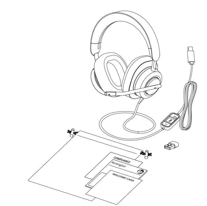 Kensington-H2000-USB-C Headset-FIG-1