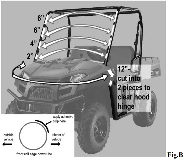 FALCON RIDGE PO-10MIDRANGER-FC05 Ranger 400 Full Cab Enclosure-fig3