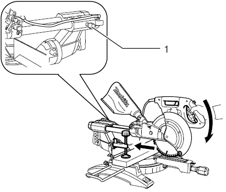 makita LS1018, LS1018L Slide Compound Miter Saw 7