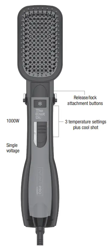 CONAIR B-17077 All In-One Smoothing Dryer Brush - KNOW YOUR STYLER