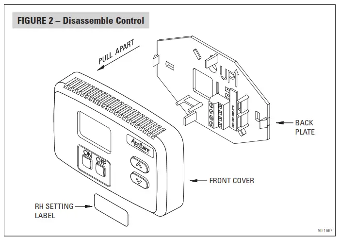 Aprilaire 65 Digital Manual Humidifier Control - fig3