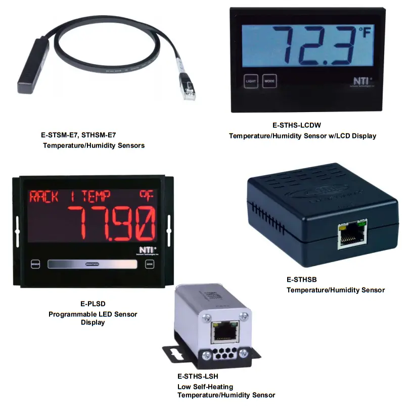 NTI ENVIROMUX Series Environment Monitoring System Remote Network Sensor Alarm-