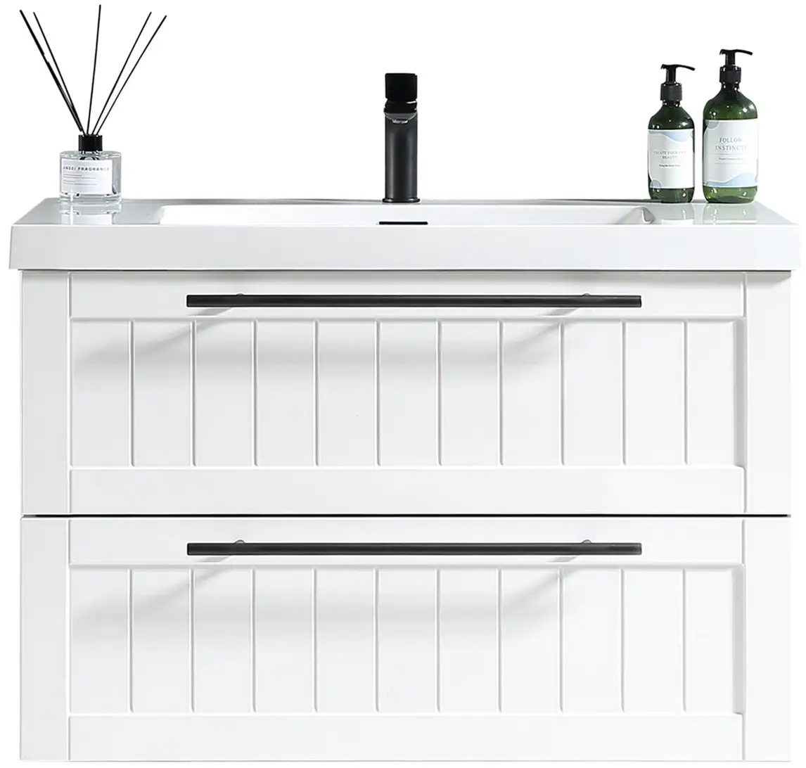 VOGUE 908138 900mm Milani Wall Vanity with Omega Top