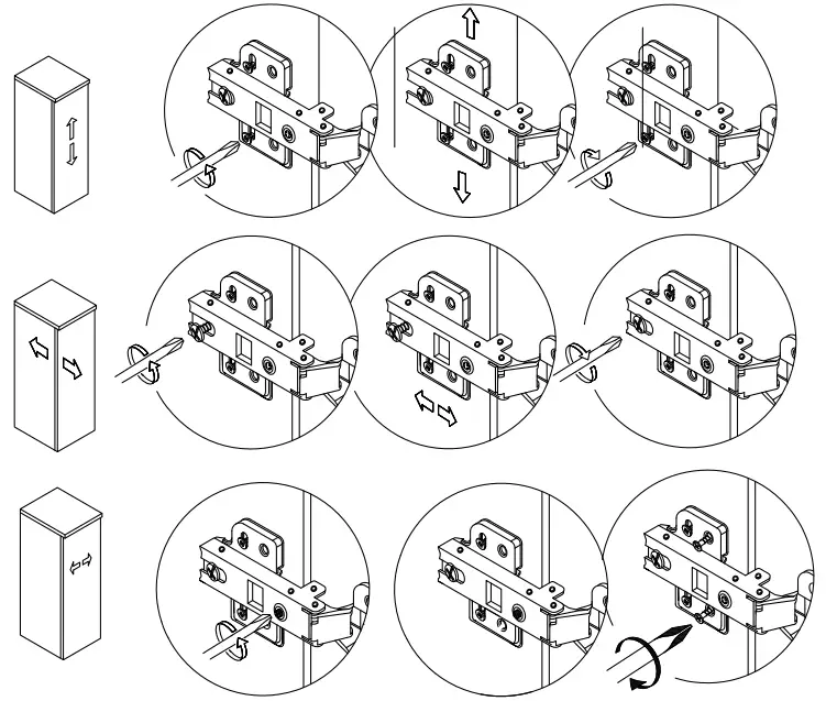 HINGE DOOR ADJUSTMENT