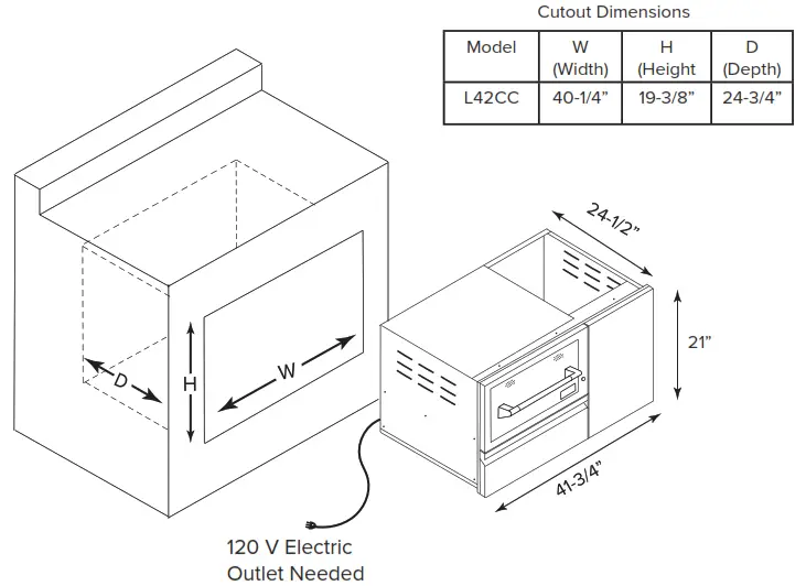 LYNX Warming Drawer - Installing the Warming Drawe
