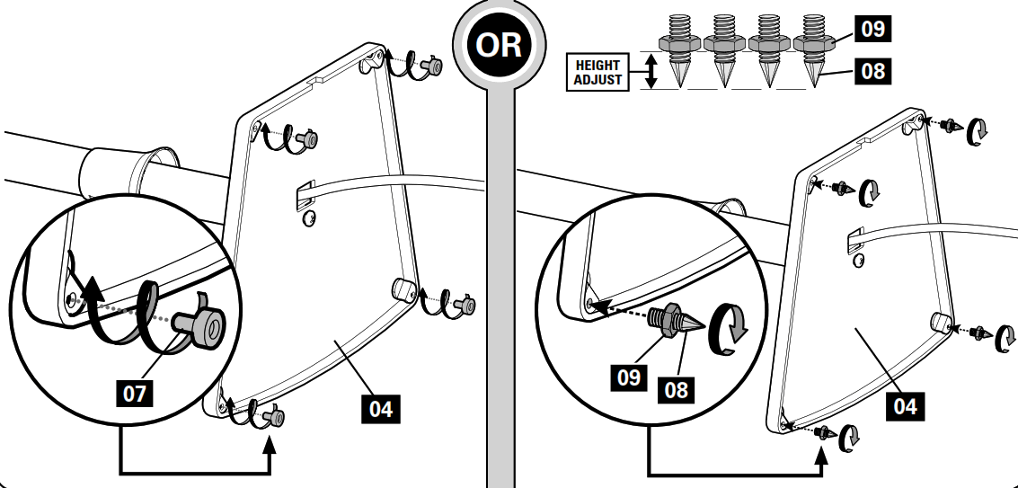 SANUS WSS21 WSS22 Speaker Stand - Rubber Pads