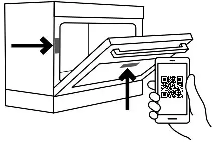 Westinghouse WLE524WC 54″ Electric Freestanding Cooker User Guide - Open the camera app on your smartphone and point at the QR code to scan