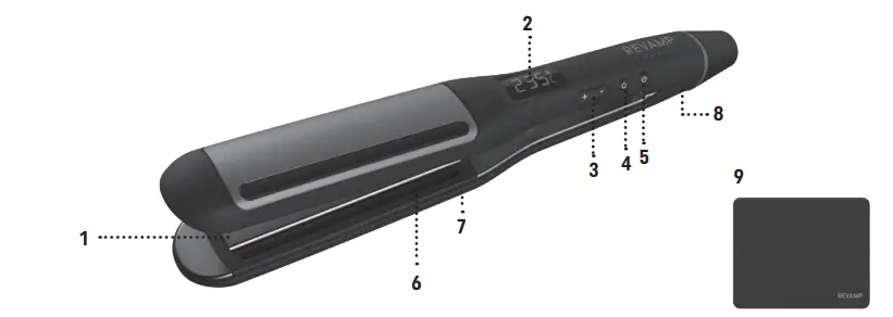 REVAMP-ST-1800-Progloss-Hydro-Shield-X-Shine-Ceramic-Straightener-fig-1