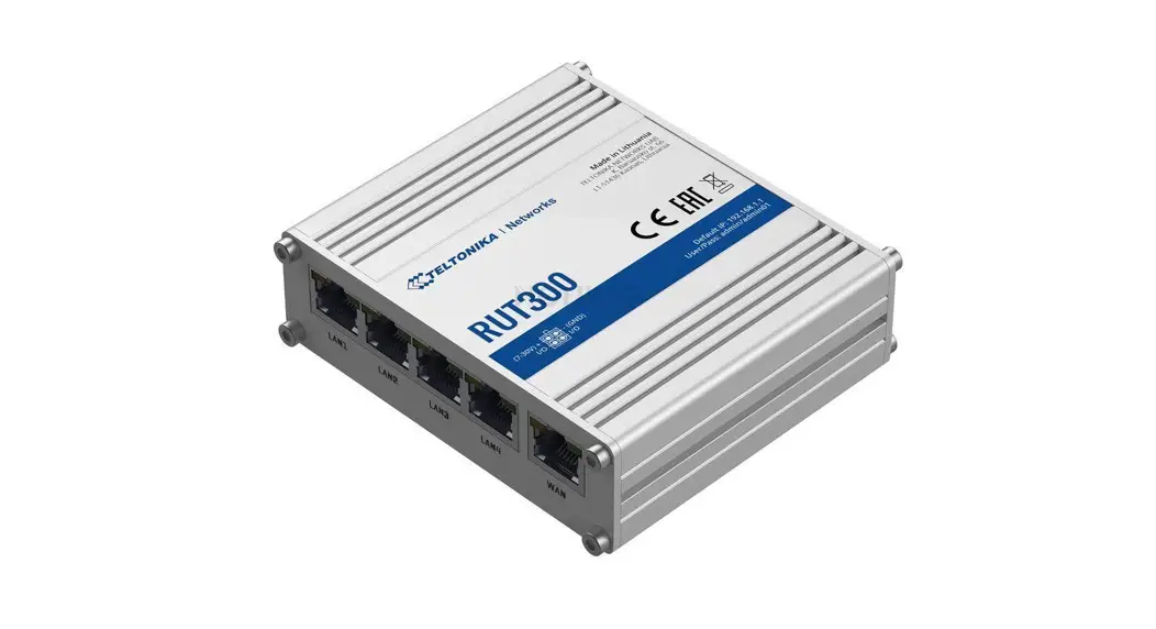 Teltonika Networks Rut300 Industrial Ethernet Router User Guide