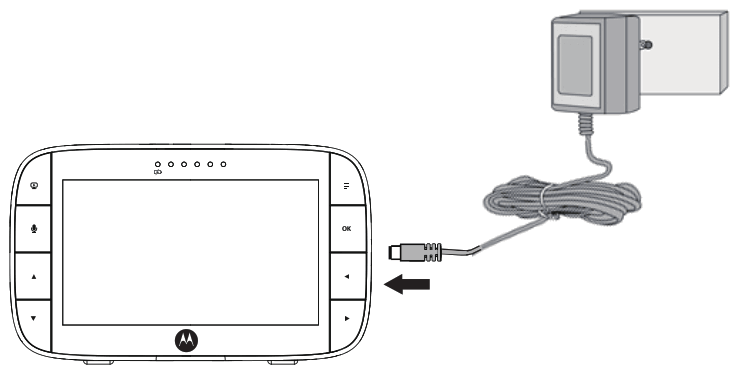 motorola VM55 5 0 Inch Video Baby Monitor - Power Supply1