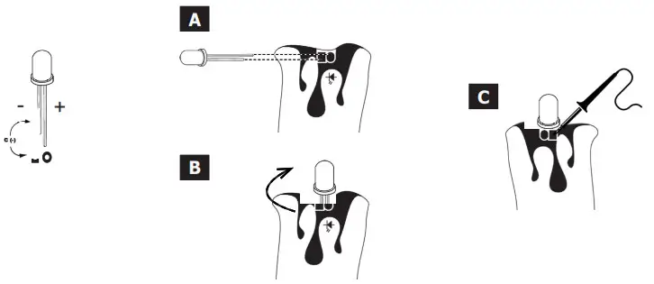 velleman HWSL220 Electronic Candle Soldering Kit - LED