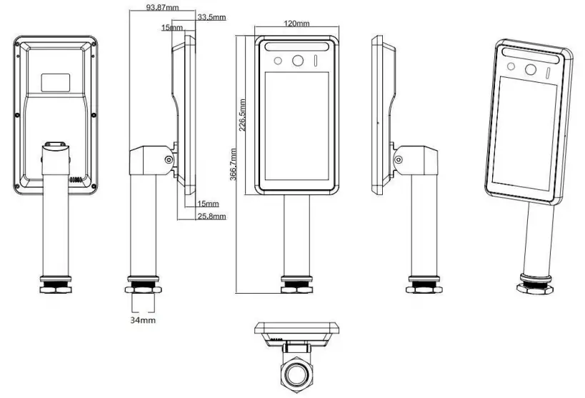 Dimensions for housing