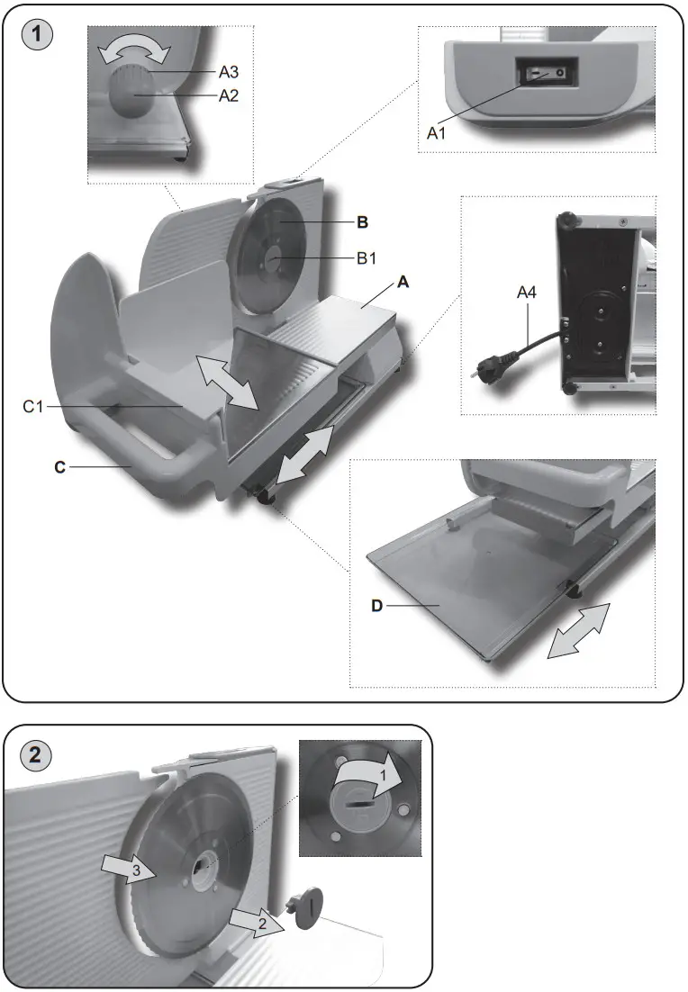 eta 4166740 Electric Slicer - Figure 1