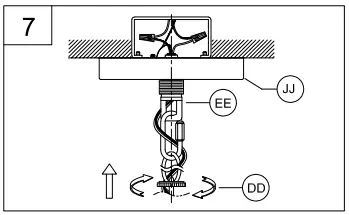 PROGRESS-LIGHTING-P400318-5-Light-Matte-Black-Farmhouse-Chandelier-fig-8
