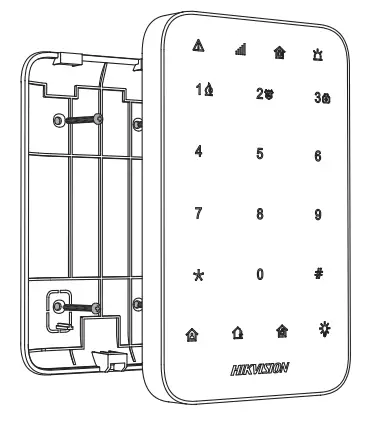 HIKVISION DS-PK1-E-WE Wireless LED Keypad - fig 1