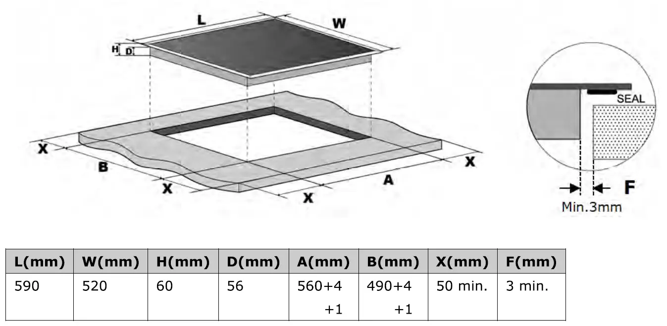 Euro Appliances ECT600IN 60cm Induction Cooktop 11
