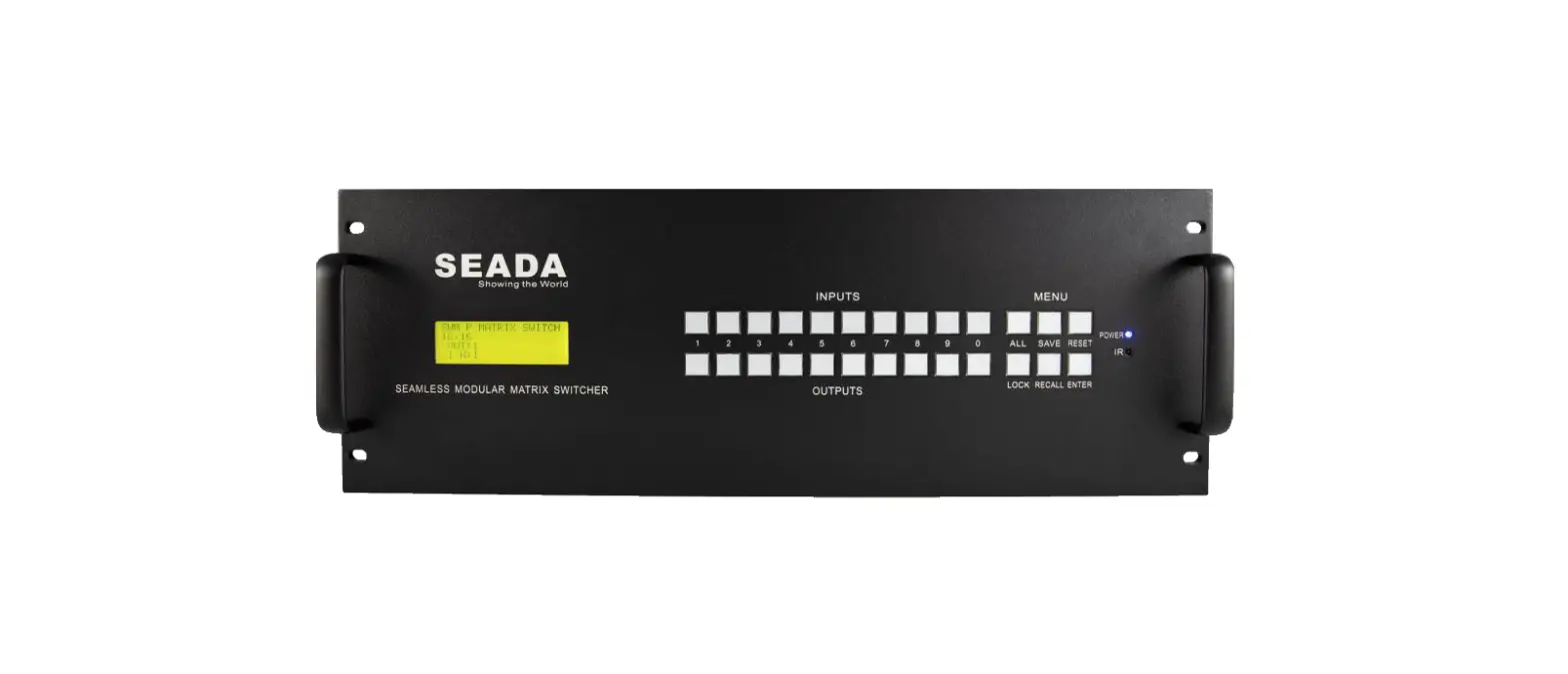 Seada Swmp 4k Seamless Modular Video Wall Matrix Switchers User Guide Seada Swmp 4k Seamless Modular Video Wall Matrix Switchers User Guide