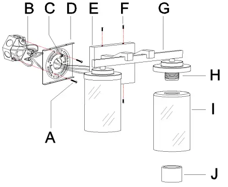 ZEVNI A04696 Mavis 14.1-in 2-Light Black-Brass Transitional Vanity Light 3